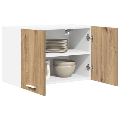 Hanging Cabinet 2 pcs Artisan Oak and White 60 x 31 x 40 cm