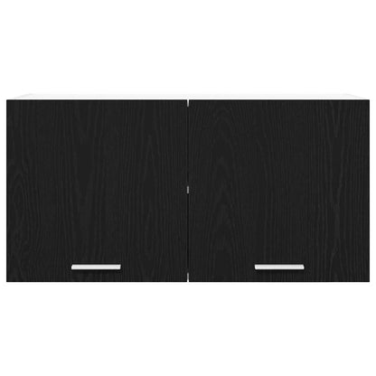 Hanging Cabinet Black Oak 80 x 31 x 40 cm Engineered Wood