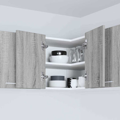 Hanging Cabinet Grey Sonoma and White 57 x 57 x 40 cm