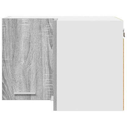 Hanging Cabinet Grey Sonoma and White 57 x 57 x 40 cm