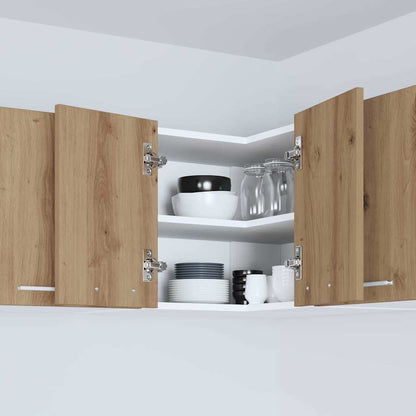 Hanging Cabinet Artisan Oak and White 57 x 57 x 40 cm