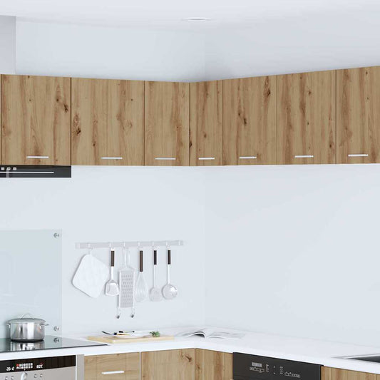 Hanging Cabinet Artisan Oak and White 57 x 57 x 40 cm