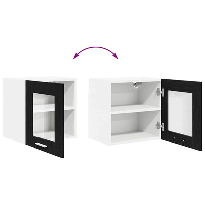Hanging Cabinet Black Oak 40 x 31 x 40 cm Engineered Wood