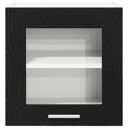 Hanging Cabinet 2 pcs Black Oak 40 x 31 x 40 cm Engineered Wood