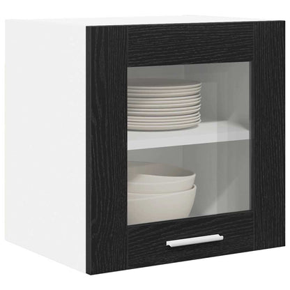 Hanging Cabinet 2 pcs Black Oak 40 x 31 x 40 cm Engineered Wood