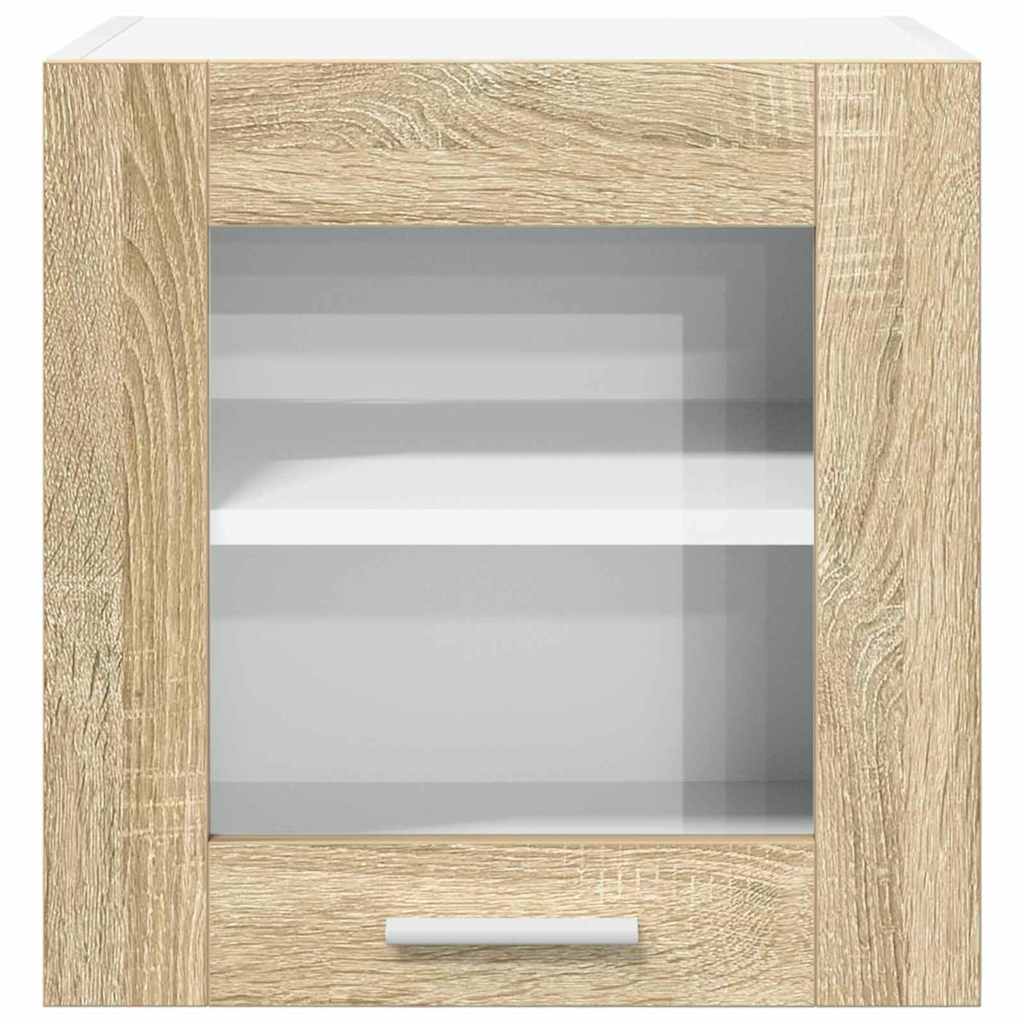 Hanging Cabinet with Storage 2 pcs Sonoma Oak 40 x 31 x 40 cm