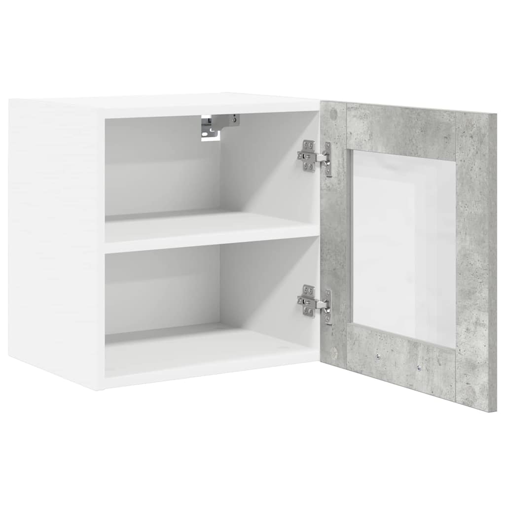 Hanging Cabinet Riga 2 pcs Concrete Grey 40 x 31 x 40 cm