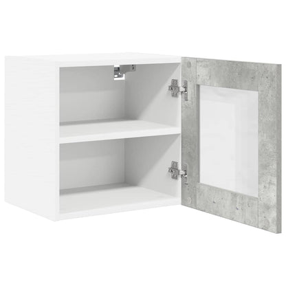 Hanging Cabinet Riga 2 pcs Concrete Grey 40 x 31 x 40 cm