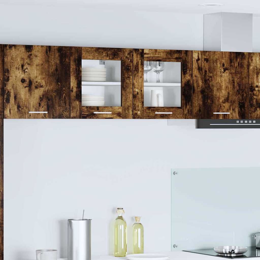 Hanging Cabinet Smoked Oak 40 x 31 x 40 cm Engineered Wood
