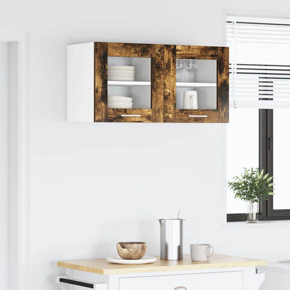Hanging Cabinet Smoked Oak 40 x 31 x 40 cm Engineered Wood