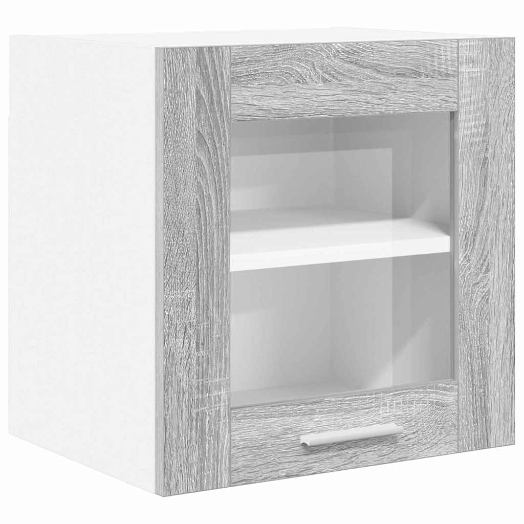 Hanging Cabinet with Storage 2 pcs Grey Sonoma 40 x 31 x 40 cm