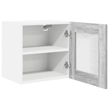 Hanging Cabinet with Storage 2 pcs Grey Sonoma 40 x 31 x 40 cm