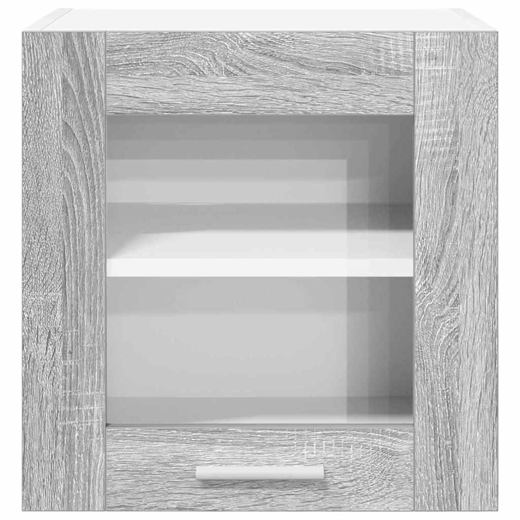 Hanging Cabinet with Storage 2 pcs Grey Sonoma 40 x 31 x 40 cm