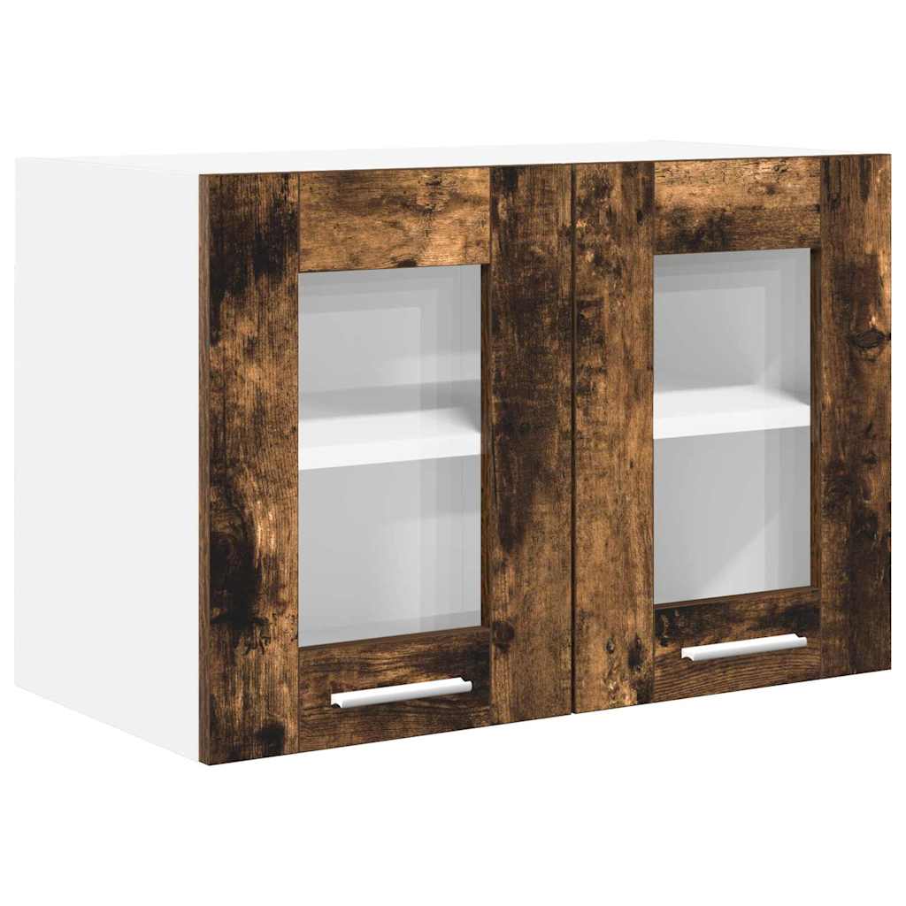 Hanging Cabinet with Storage 2 pcs Smoked Oak 60 x 31 x 40 cm