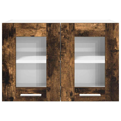 Hanging Cabinet with Storage 2 pcs Smoked Oak 60 x 31 x 40 cm