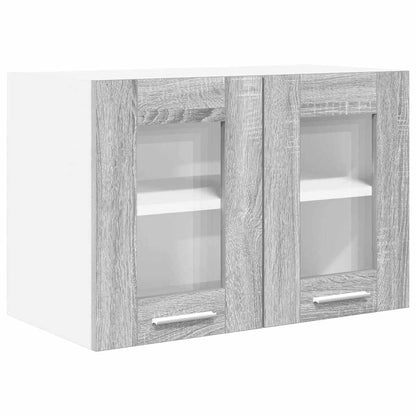 Hanging Cabinet with Storage 2 pcs Grey Sonoma 60 x 31 x 40 cm