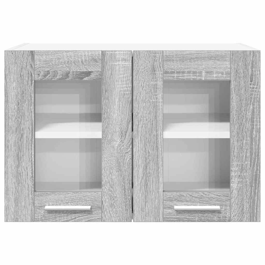Hanging Cabinet with Storage 2 pcs Grey Sonoma 60 x 31 x 40 cm