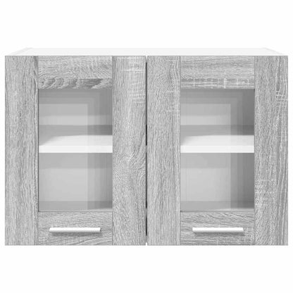 Hanging Cabinet with Storage 2 pcs Grey Sonoma 60 x 31 x 40 cm