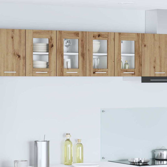 Hanging Cabinet 2 pcs Artisan Oak Engineered Wood