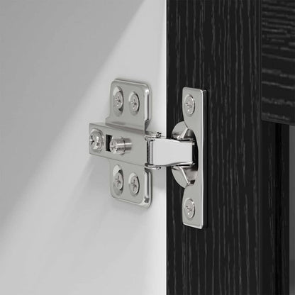 Hanging Cabinet Black Oak and White 80 x 31 x 40 cm