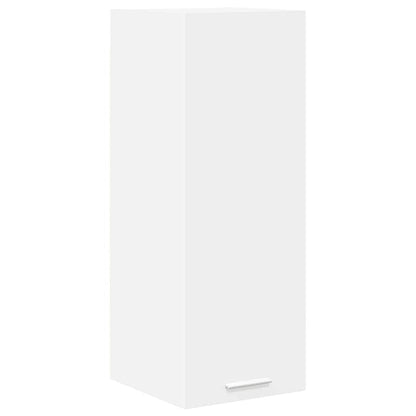 Hanging Cabinet with Door White 30 x 31 x 80 cm Engineered Wood