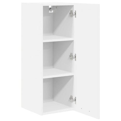 Hanging Cabinet with Door White 30 x 31 x 80 cm Engineered Wood