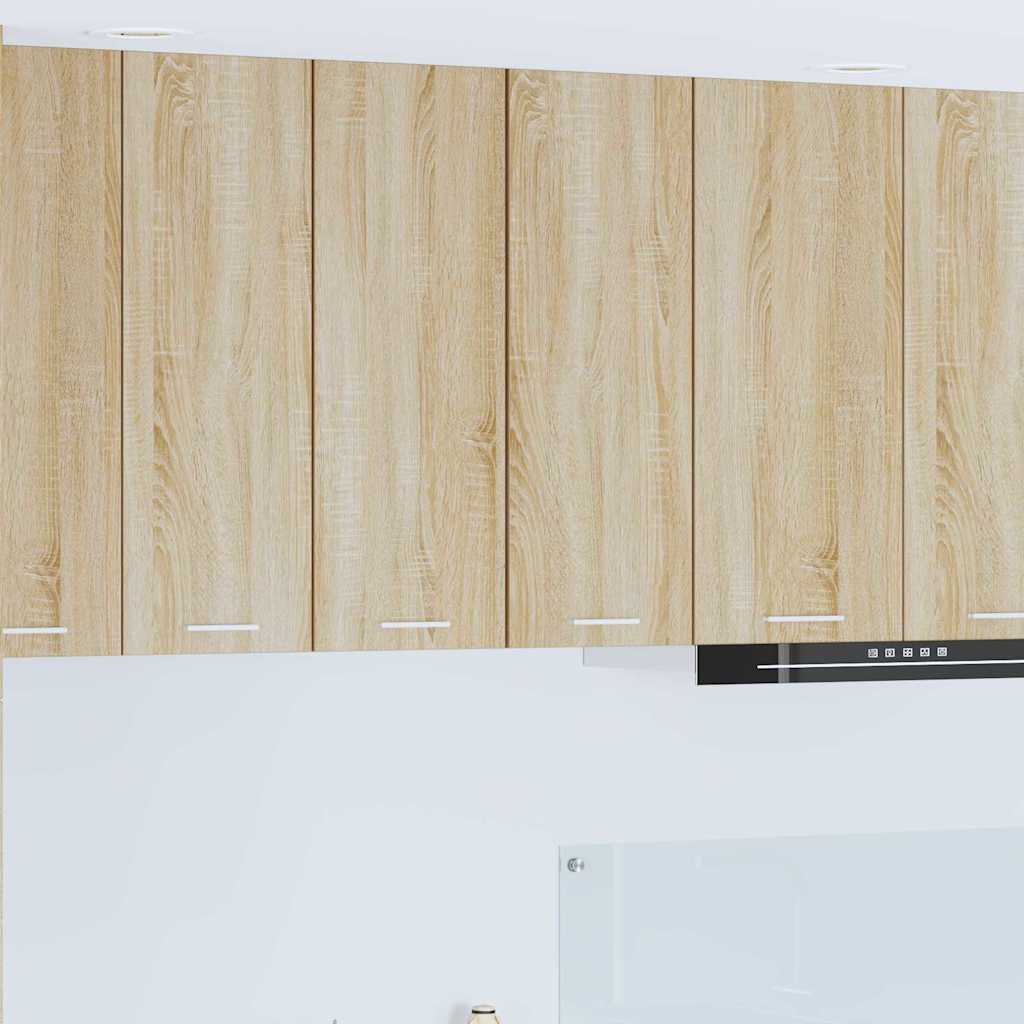 Hanging Cabinet Sonoma Oak and White 30 x 31 x 80 cm