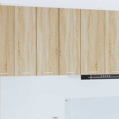 Hanging Cabinet Sonoma Oak and White 30 x 31 x 80 cm