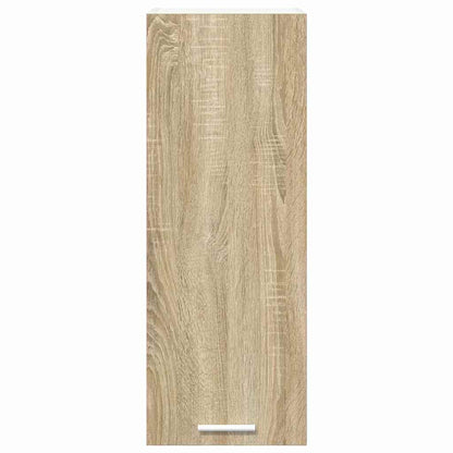 Hanging Cabinet Sonoma Oak and White 30 x 31 x 80 cm