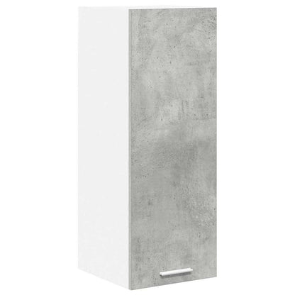 Hanging Cabinet 2 pcs Concrete Grey and White 30 x 31 x 80 cm
