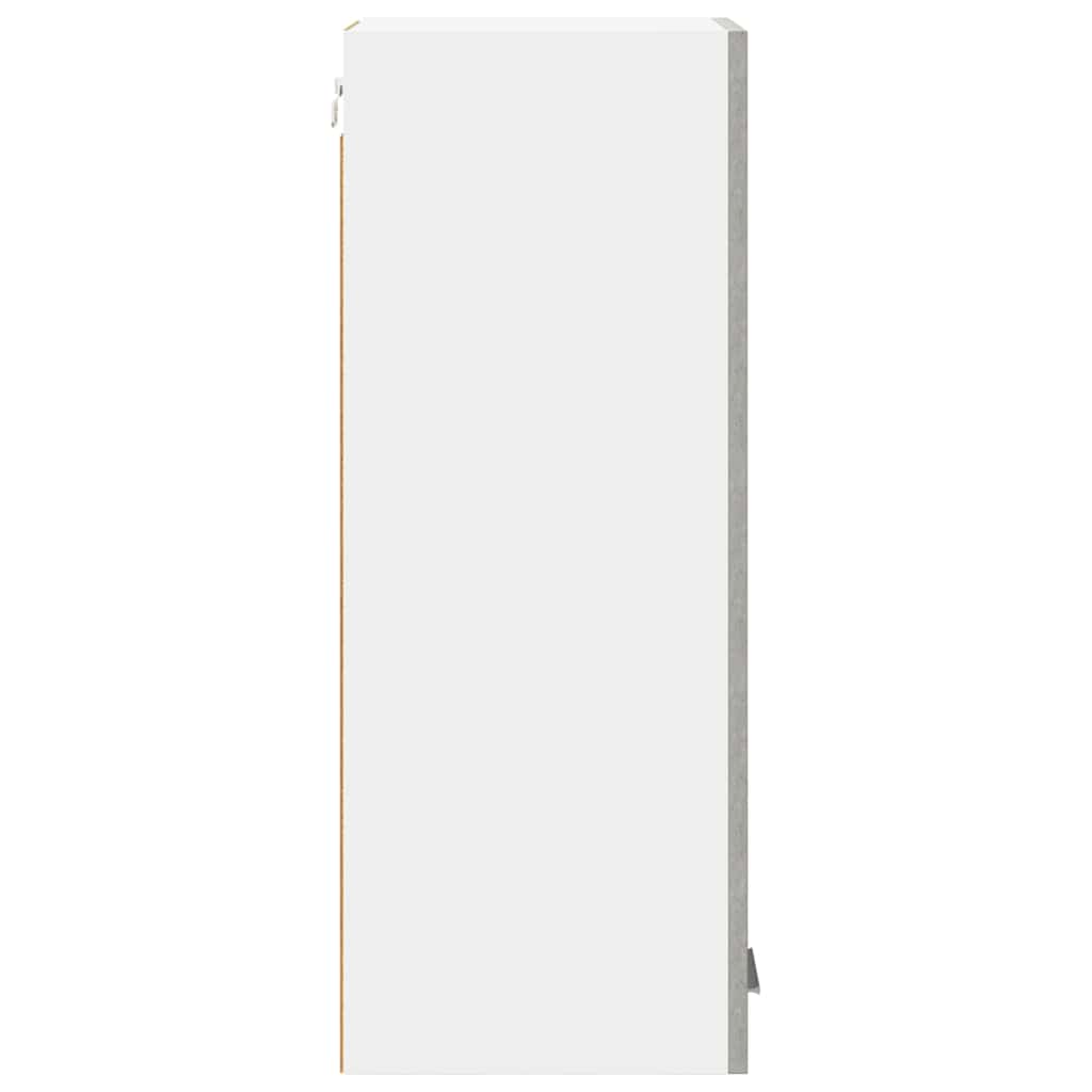 Hanging Cabinet 2 pcs Concrete Grey and White 30 x 31 x 80 cm