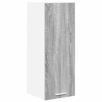 Hanging Cabinet 2 pcs Grey Sonoma and White 30 x 31 x 80 cm