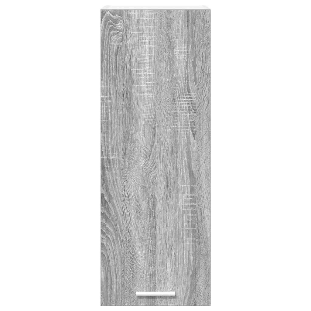 Hanging Cabinet 2 pcs Grey Sonoma and White 30 x 31 x 80 cm