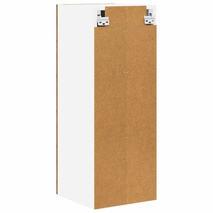 Hanging Cabinet 2 pcs Old Wood and White 30 x 31 x 80 cm