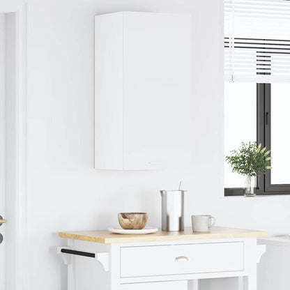 Hanging Cabinet with Door White 40 x 31 x 80 cm Engineered Wood