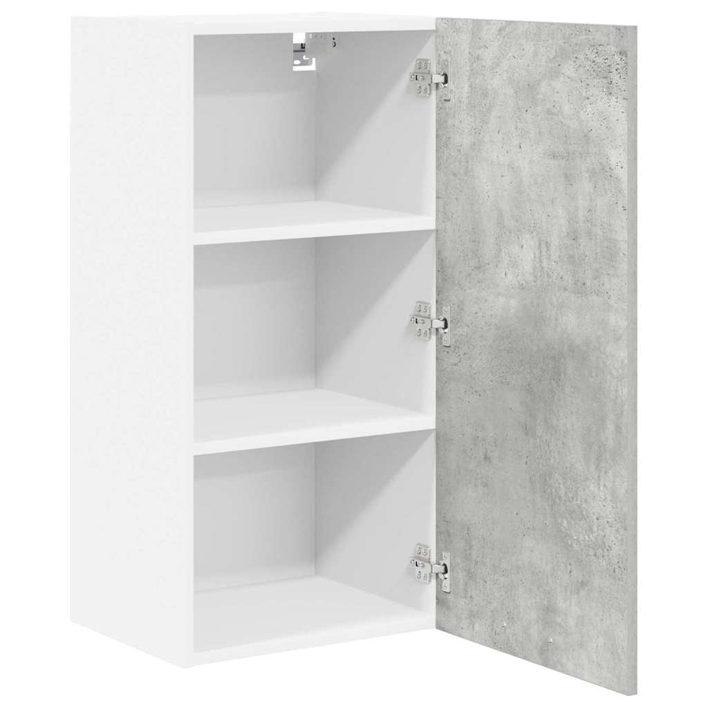 Hanging Cabinet Concrete Grey and White 40 x 31 x 80 cm