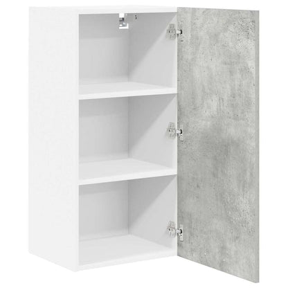 Hanging Cabinet Concrete Grey and White 40 x 31 x 80 cm