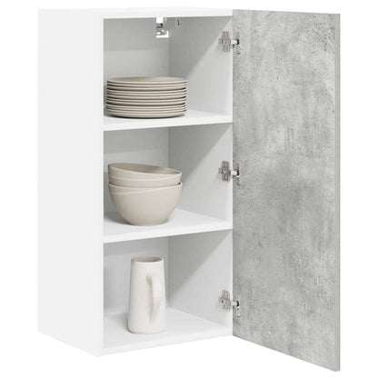 Hanging Cabinet Concrete Grey and White 40 x 31 x 80 cm