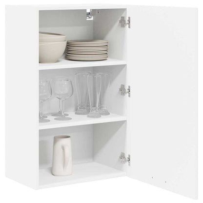 Hanging Cabinet with Door White 50 x 31 x 80 cm Engineered Wood