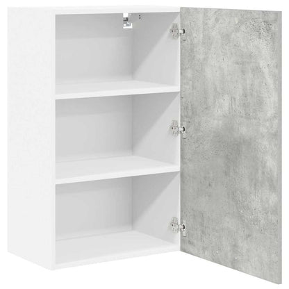 Hanging Cabinet Concrete Grey and White 50 x 31 x 80 cm