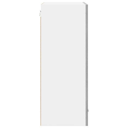 Hanging Cabinet with Door Grey Sonoma and White 50 x 31 x 80 cm
