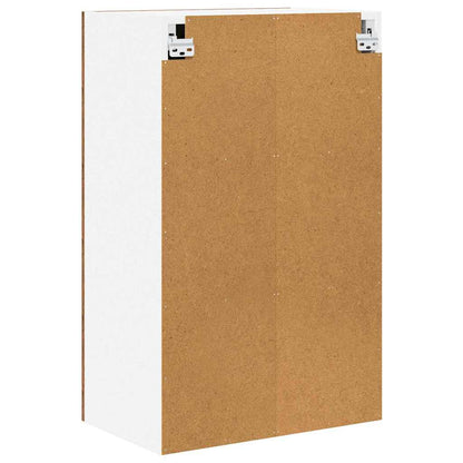 Hanging Cabinet with Storage Old Wood and White 50 x 31 x 80 cm