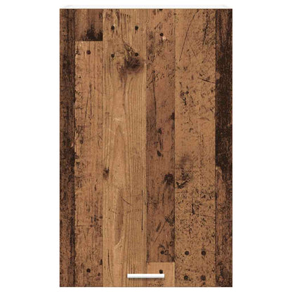 Hanging Cabinet with Storage Old Wood and White 50 x 31 x 80 cm