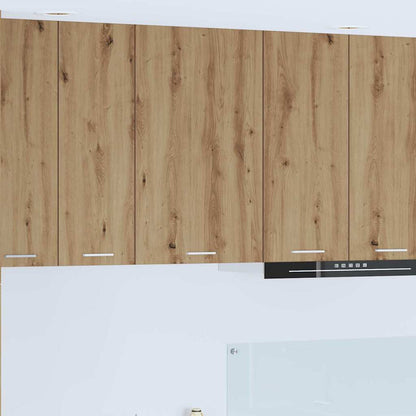 Hanging Cabinet with Door Artisan Oak and White 50 x 31 x 80 cm