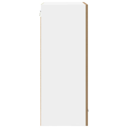 Hanging Cabinet with Door Artisan Oak and White 50 x 31 x 80 cm