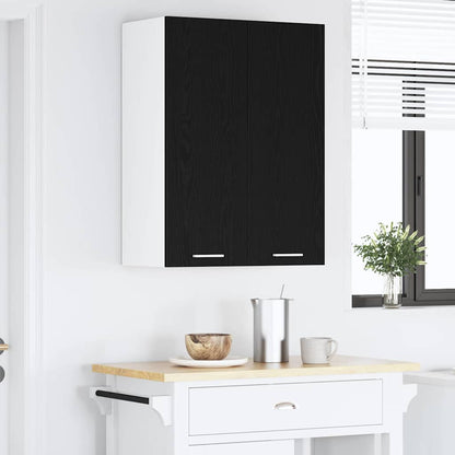 Hanging Cabinet Black Oak 60 x 31 x 80 cm Engineered Wood