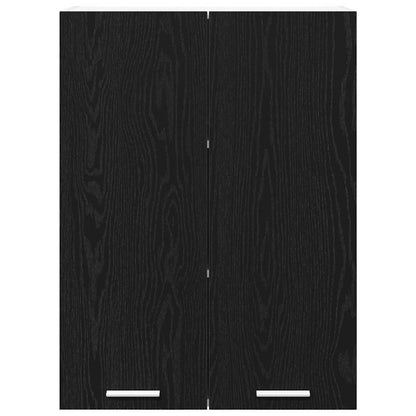 Hanging Cabinet Black Oak 60 x 31 x 80 cm Engineered Wood