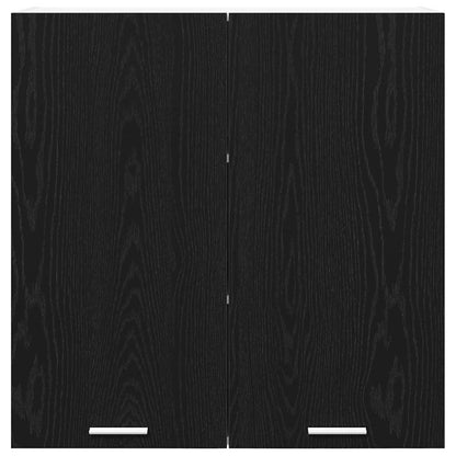 Hanging Cabinet Black Oak 80 x 31 x 80 cm Engineered Wood
