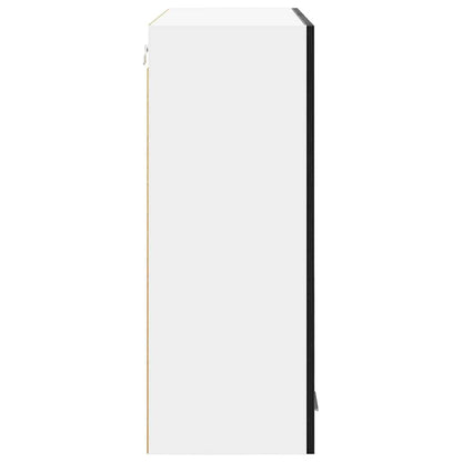 Hanging Cabinet Black Oak 80 x 31 x 80 cm Engineered Wood