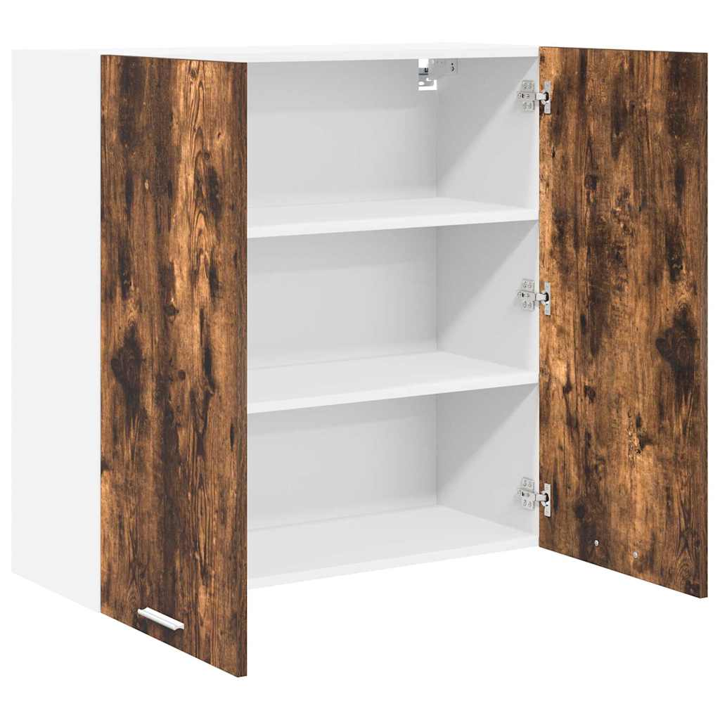 Hanging Cabinet Riga Smoked Oak 80 x 31 x 80 cm Engineered Wood